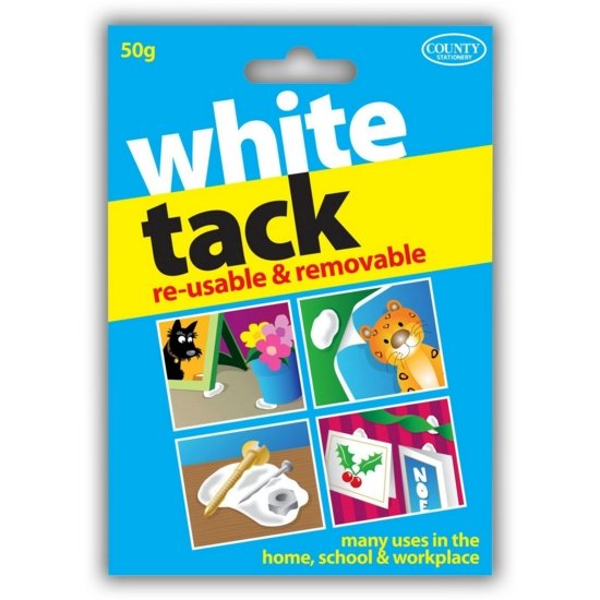 WHITE TACK,50gm Hang Pack (County)