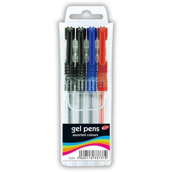 ROLLERBALL GEL PENS,Asst.4’s Wallet (Club)