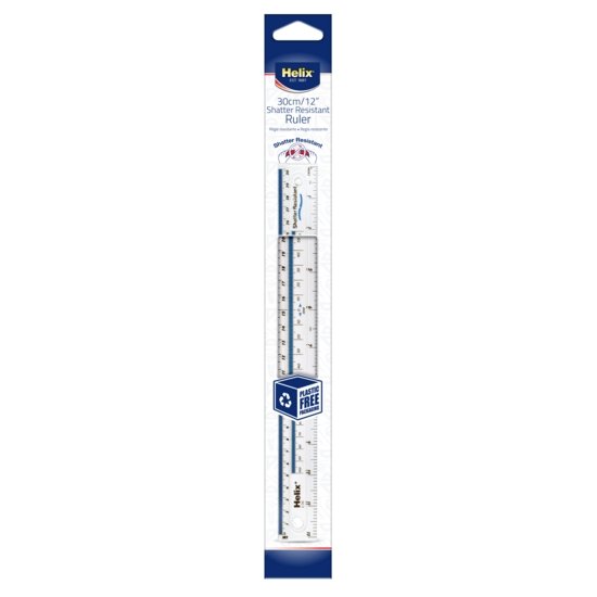 RULER,30cm Shatterproof(Helix)