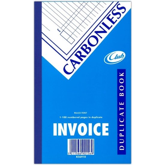 DUPLICATE BOOK,NCR Invoice 8.25×5/206x125mm