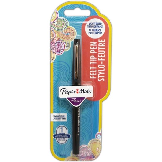 FLAIR,Original Black Med I/cd Felt Tip