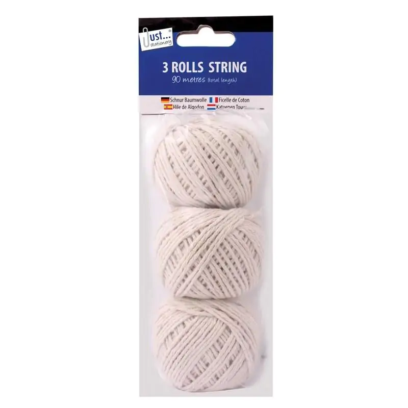 Tallon 3 balls of white string – hang pack